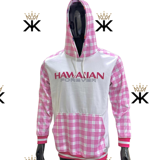 Hawaiian Forever Pink Fleece Hoodie