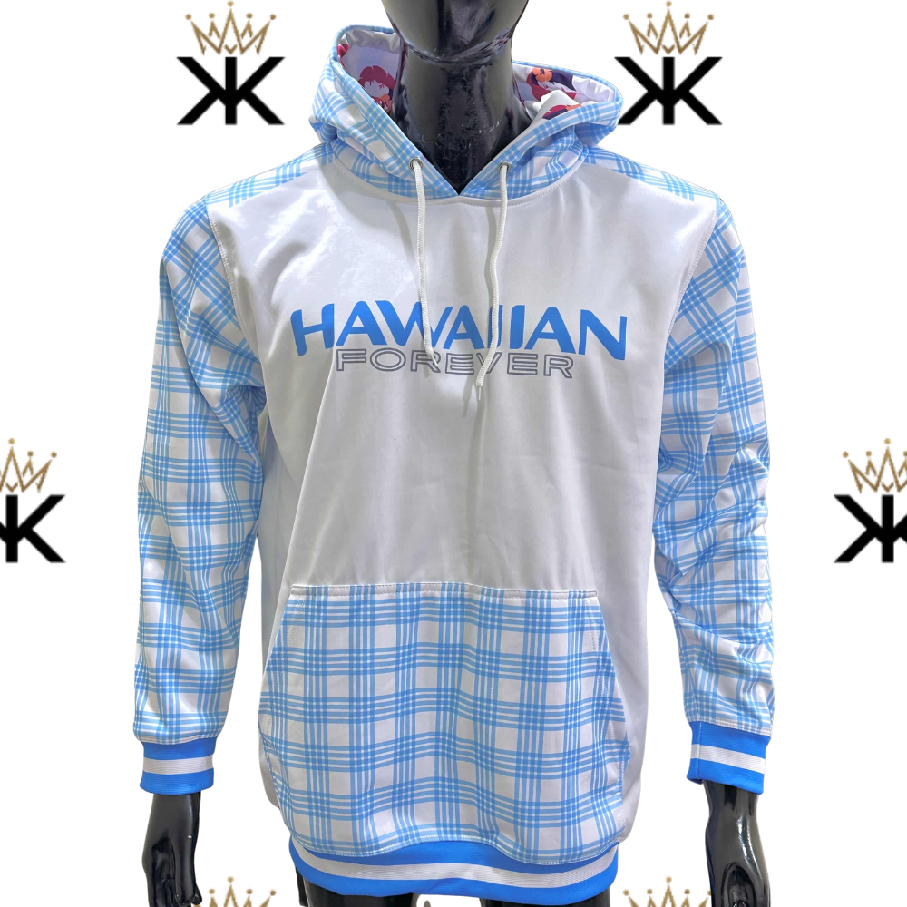Hawaiian Forever Blue fleece hoodie