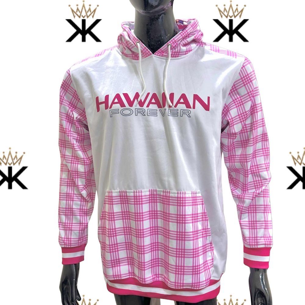 Hawaiian Forever Pink Fleece Hoodie